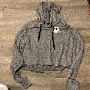 Nightmare Before Christmas Cropped Hoodie